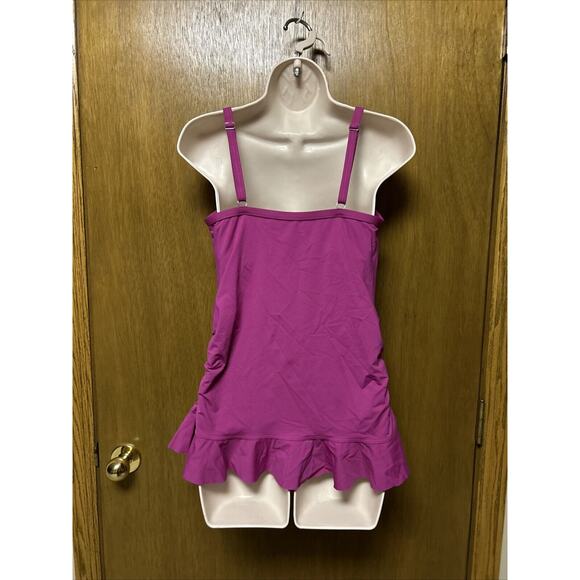 LANDS END Size 8 TANKINI SWIM SUIT TOP Pink J24 - Picture 5 of 5
